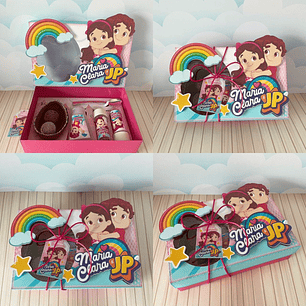 Arquivo de Corte Porta Ovo de Pascoa Maria Clara e Jp