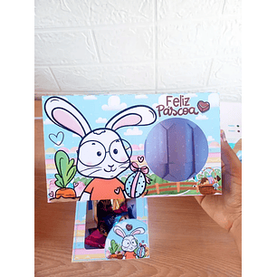 Arquivo de Corte Porta Ovo de Pascoa Coelhinho 