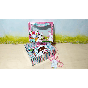 Arquivo de Corte Caixa Nutella Coelhos Rosa 