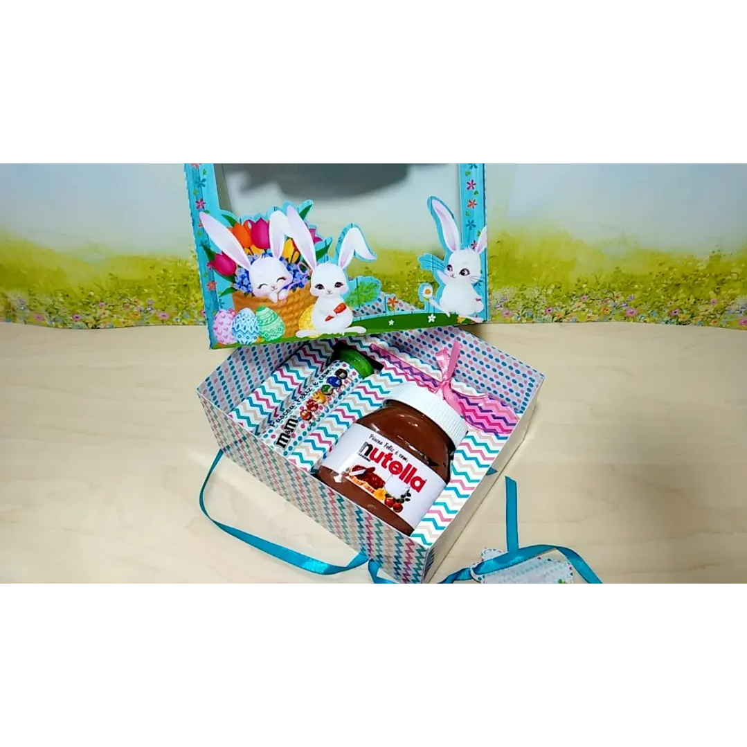 Arquivo de Corte Caixa Nutella Azul 1