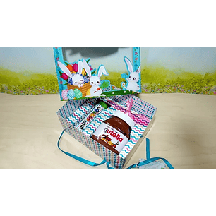 Arquivo de Corte Caixa Nutella Azul