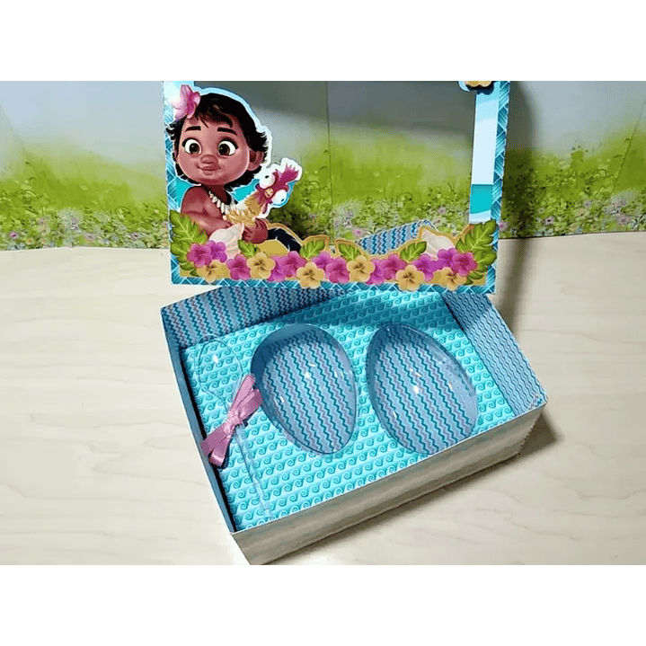 Arquivo de Corte Caixa Porta Ovo de Pascoa Moana 1