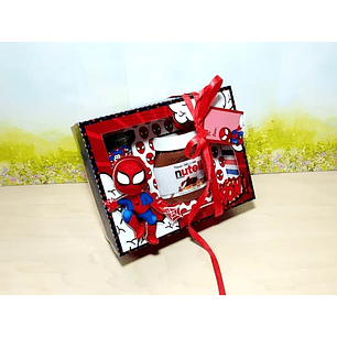 Arquivo de Corte Caixa Porta Ovo de Pascoa Homem Arranha