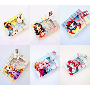 Arquivo de Corte Kit Mini Confeiteiro Princesas 