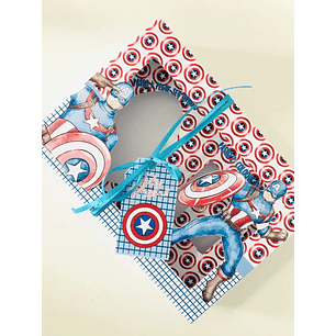 Arquivo de Corte Porta Ovo de Pascoa Capitão América