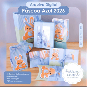 Arquivo de Corte Kit Pascoa Azul