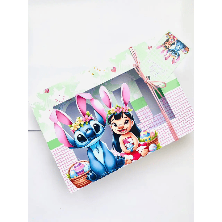 Arquivo de Corte Porta Ovo de Pascoa Lilo e Stitch (Leia a Descrição) 1