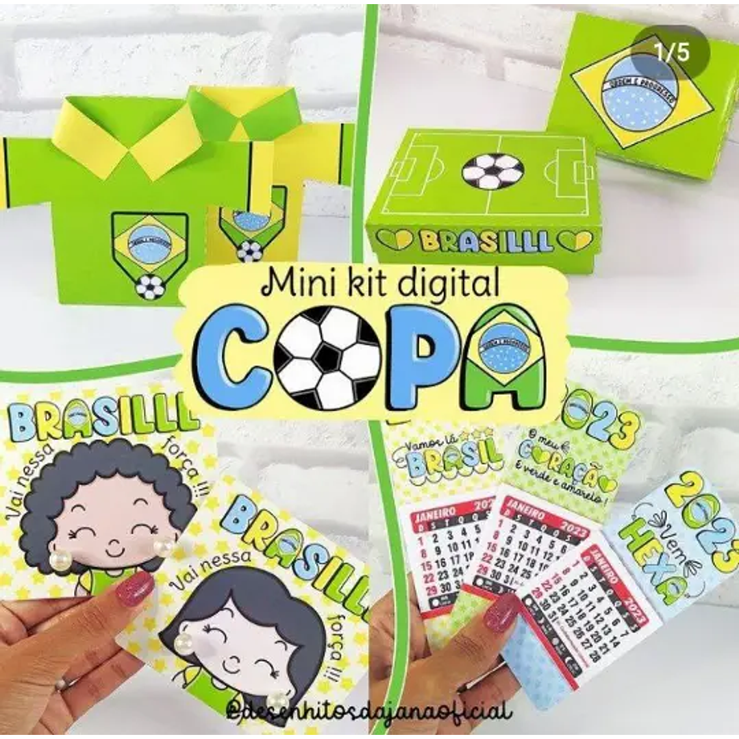 Arquivo de Corte Mini Kit Digital Copa do Mundo (Leia a Descrição) 1