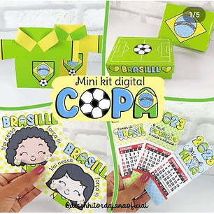 Arquivo de Corte Mini Kit Digital Copa do Mundo (Leia a Descrição)