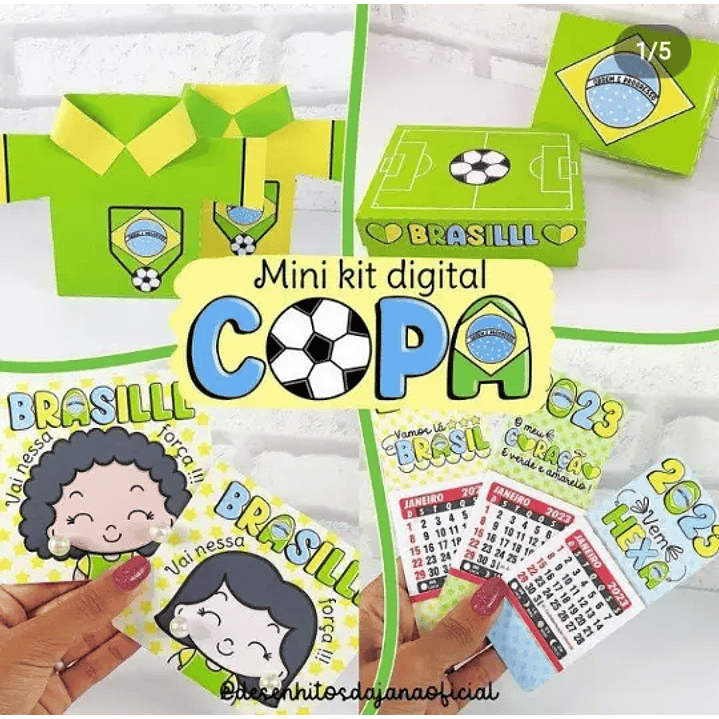 Arquivo de Corte Mini Kit Digital Copa do Mundo (Leia a Descrição) 1