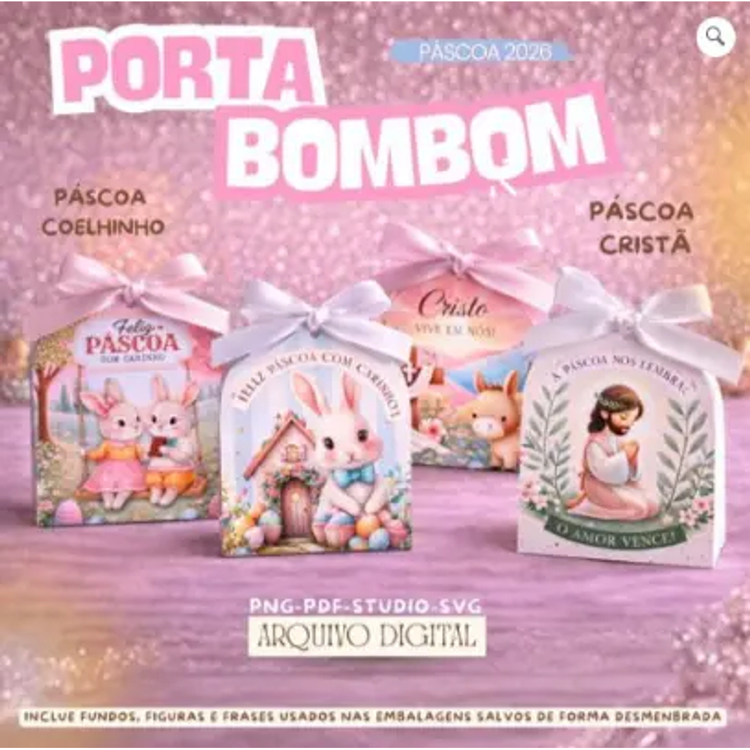 Arquivo de Corte Porta BomBom Páscoa (Leia a Descrição) 1
