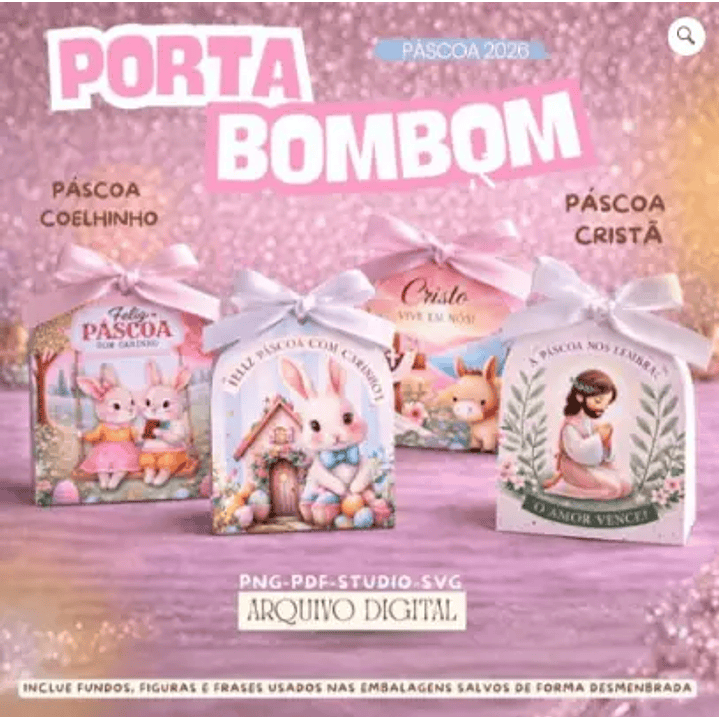 Arquivo de Corte Porta BomBom Páscoa (Leia a Descrição) 1