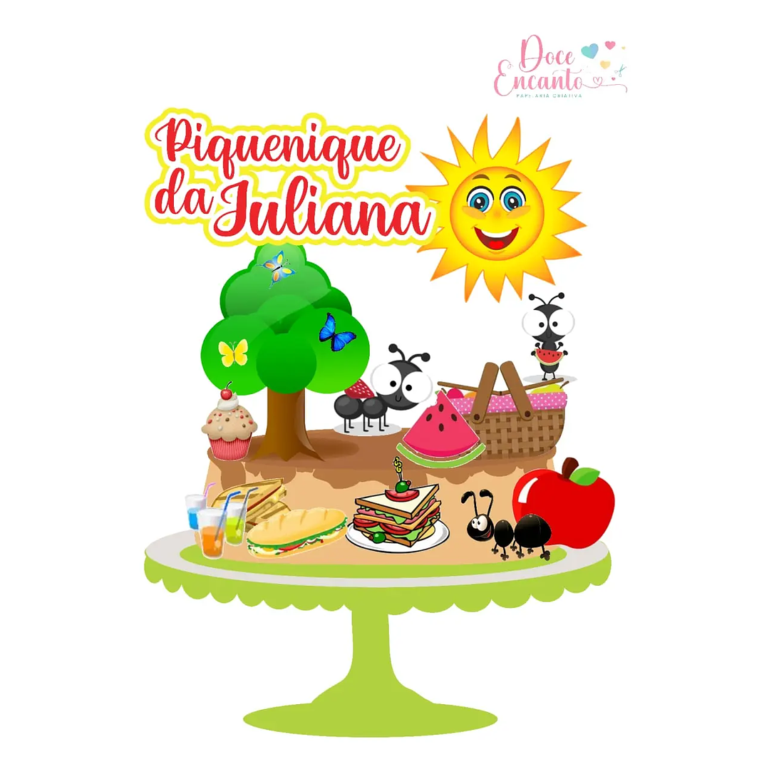 Arquivo de Corte Topo Piquenique (Leia a Descrição) 1