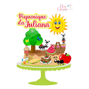 Arquivo de Corte Topo Piquenique (Leia a Descrição)
