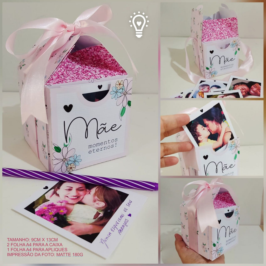 Arquivo de Corte Caixa Polaroide Dia das Mães 1