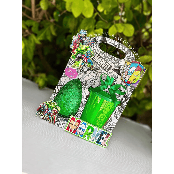 Arquivo de Corte Sacola Ovo Vingadores  (Leia a Descrição) 1