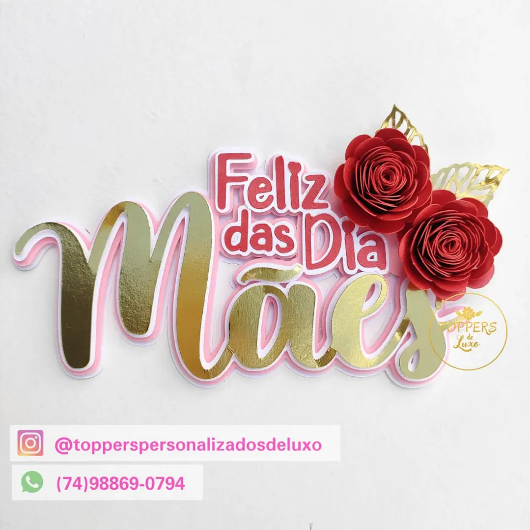 Arquivo de Corte Topo Dia das Mães (Leia a Descrição) 1