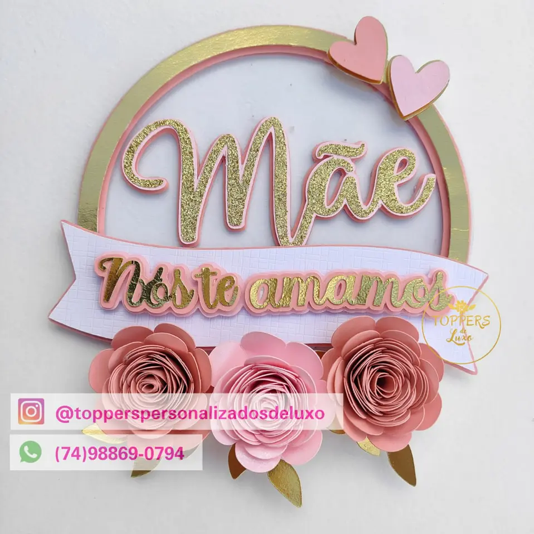 Arquivo de Corte Topo Dia das Mães (Leia a Descrição) 1