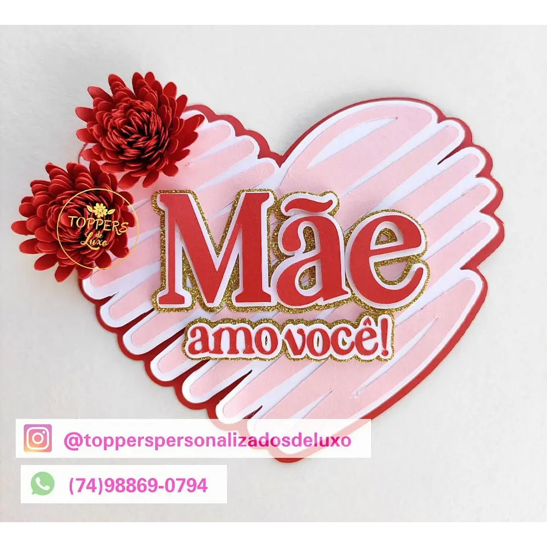Arquivo de Corte Topo Dia das Mães (Leia a Descrição) 1