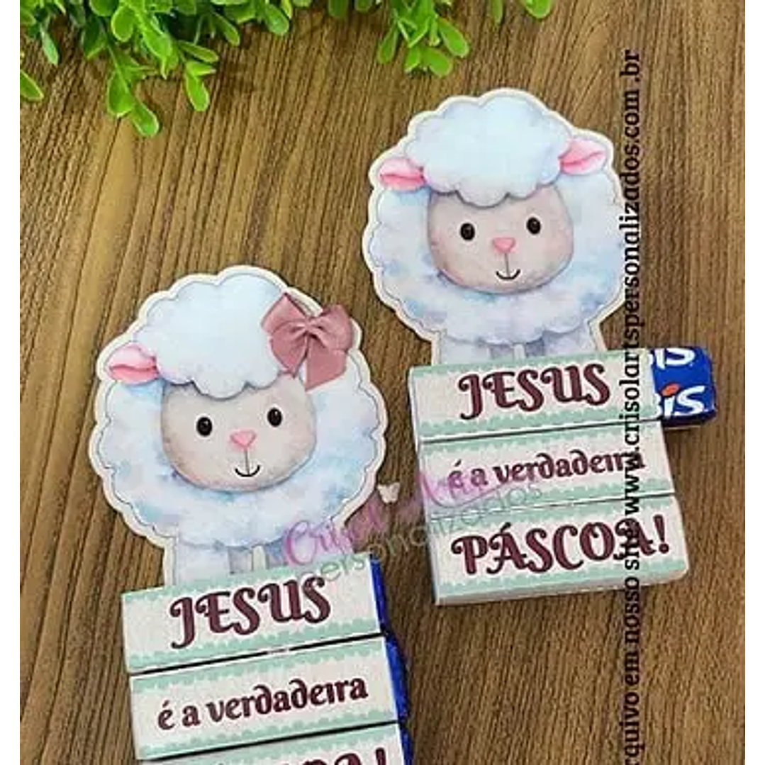Arquivo de Corte  Card bis ovelhinha páscoa cristã  (Leia a Descrição) 1