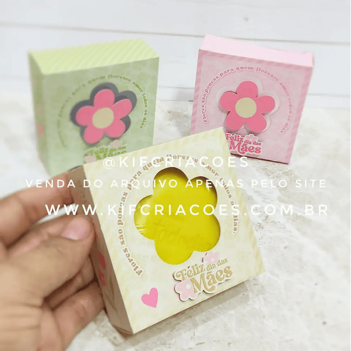 Arquivo de Corte Caixa Sabonete Dia das Mães (Leia a Descrição) 1