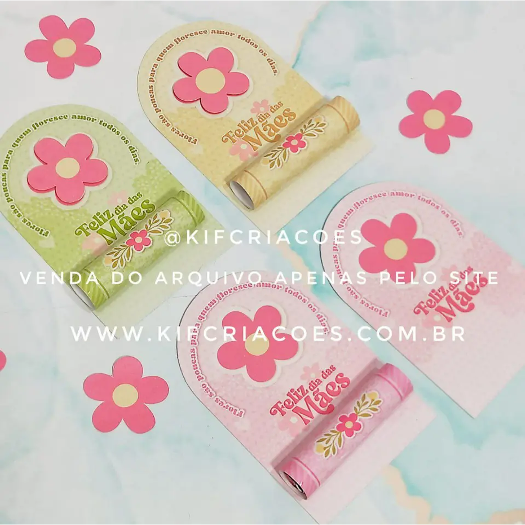 Arquivo de Corte Card Batom Dia das Mães (Leia a Descrição) 1