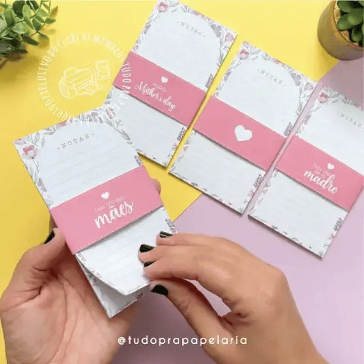 Arquivo de Corte Bloco de Notas Dia das Mães (Leia a Descrição) 1