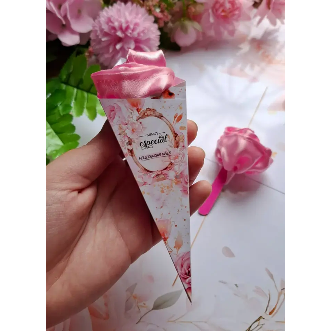 Arquivo de Corte Cone Buque Dia das Mães (Leia a Descrição) 1