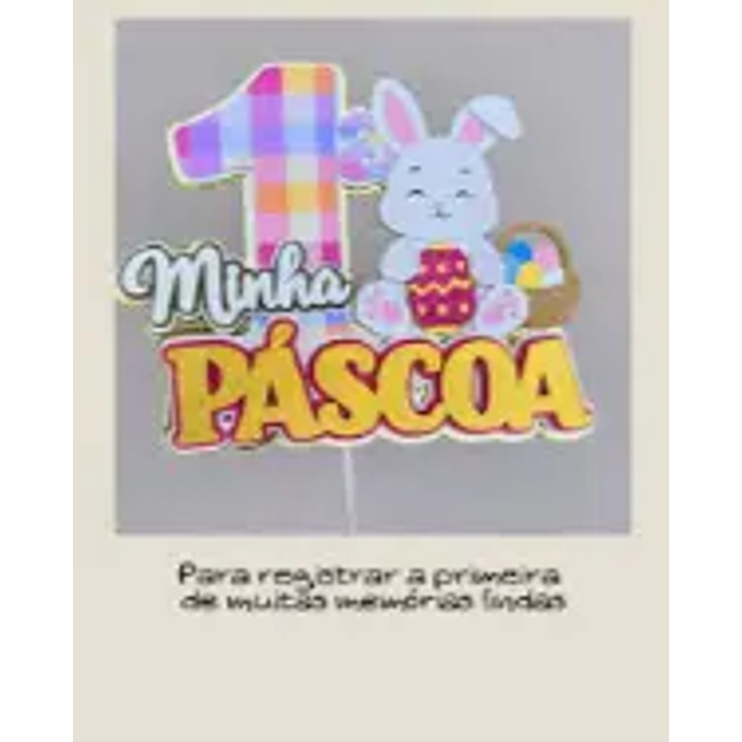 Arquivo de Corte Topo Minha Primeira Pascoa (Leia a Descrição) 1