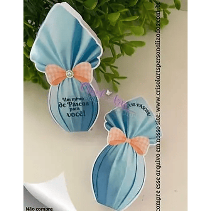 Arquivo de Corte Porta bis ou batom páscoa azul (Leia a Descrição) 1