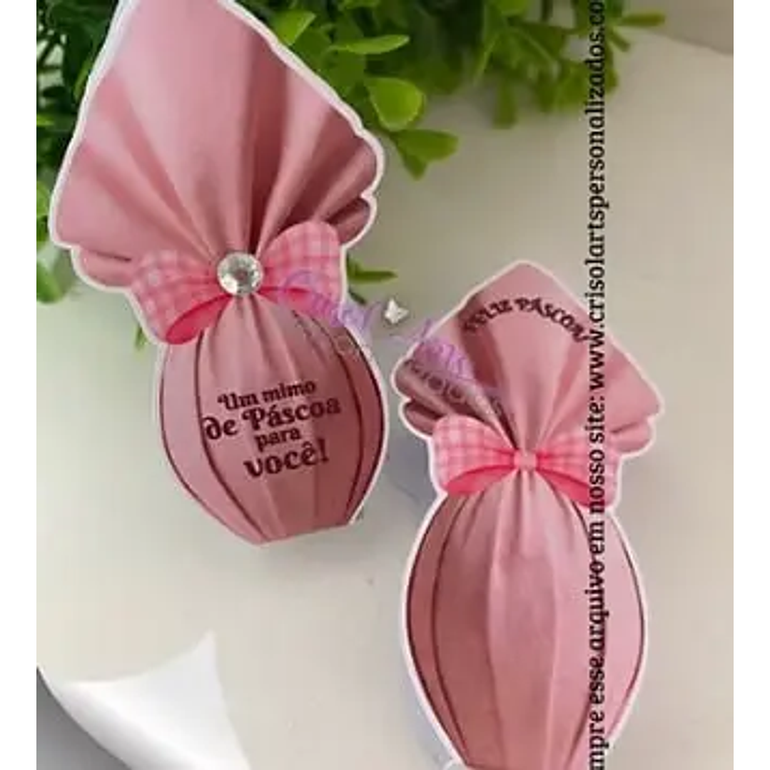 Arquivo de Corte Porta bis ou batom páscoa rosa  (Leia a Descrição) 1