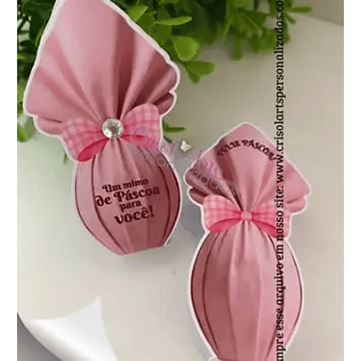 Arquivo de Corte Porta bis ou batom páscoa rosa  (Leia a Descrição) 1