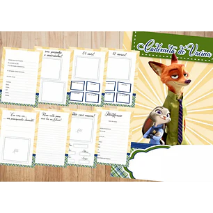 Kit Digital Zootopia Encadernação (Leia a Descrição)