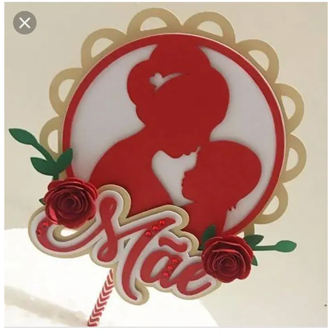 Arquivo de Corte Topo Dia das Mães (Leia a Descrição) 1
