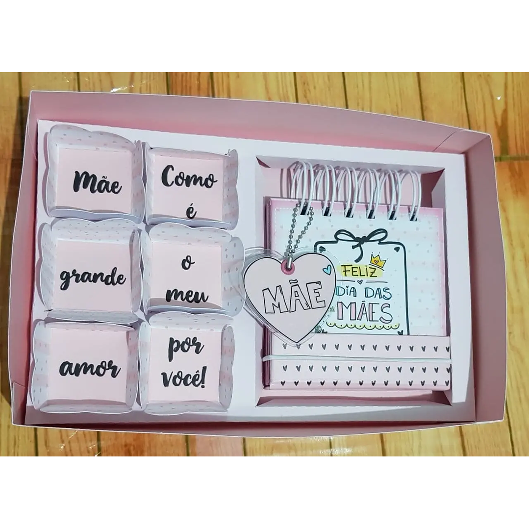 Arquivo de Corte  Caixa de Presente Dia das Mães (Leia a Descrição) 1