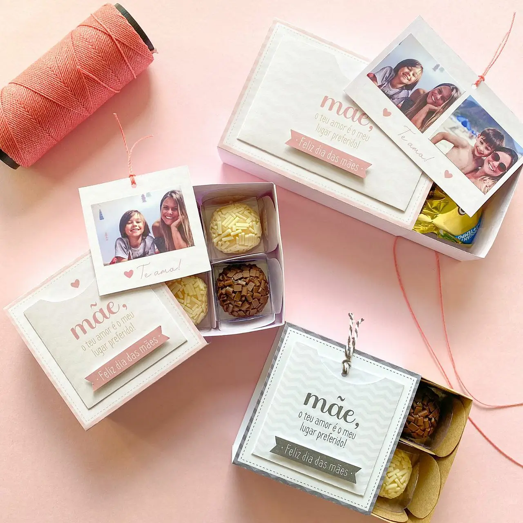 Arquivo de Corte  Caixa de Doces Dia das Mães (Leia a Descrição) 1