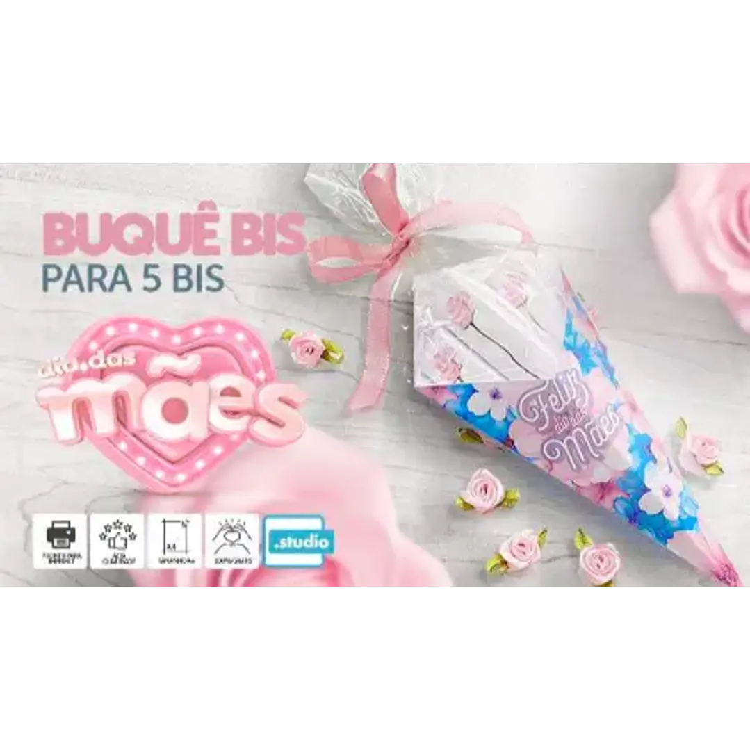 Arquivo de Corte Caixa Bis Dia das Mães (Leia a Descrição) 1