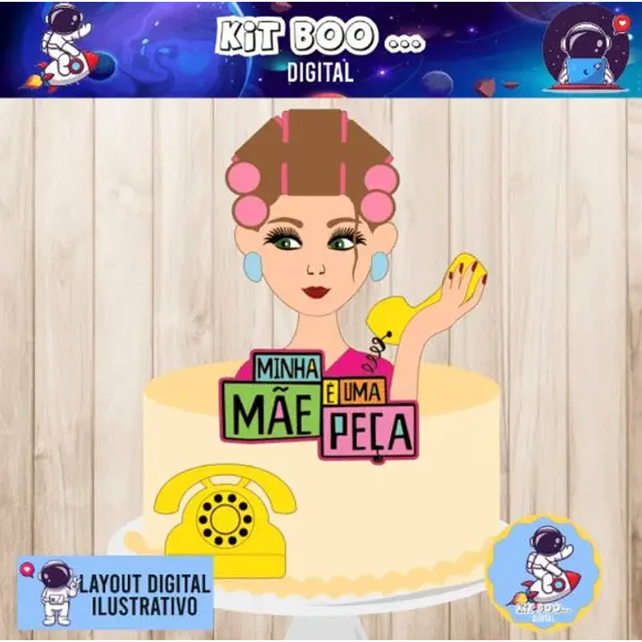 Arquivo de Corte Topo Minha Mãe é uma Peça (Leia a Descrição) 1