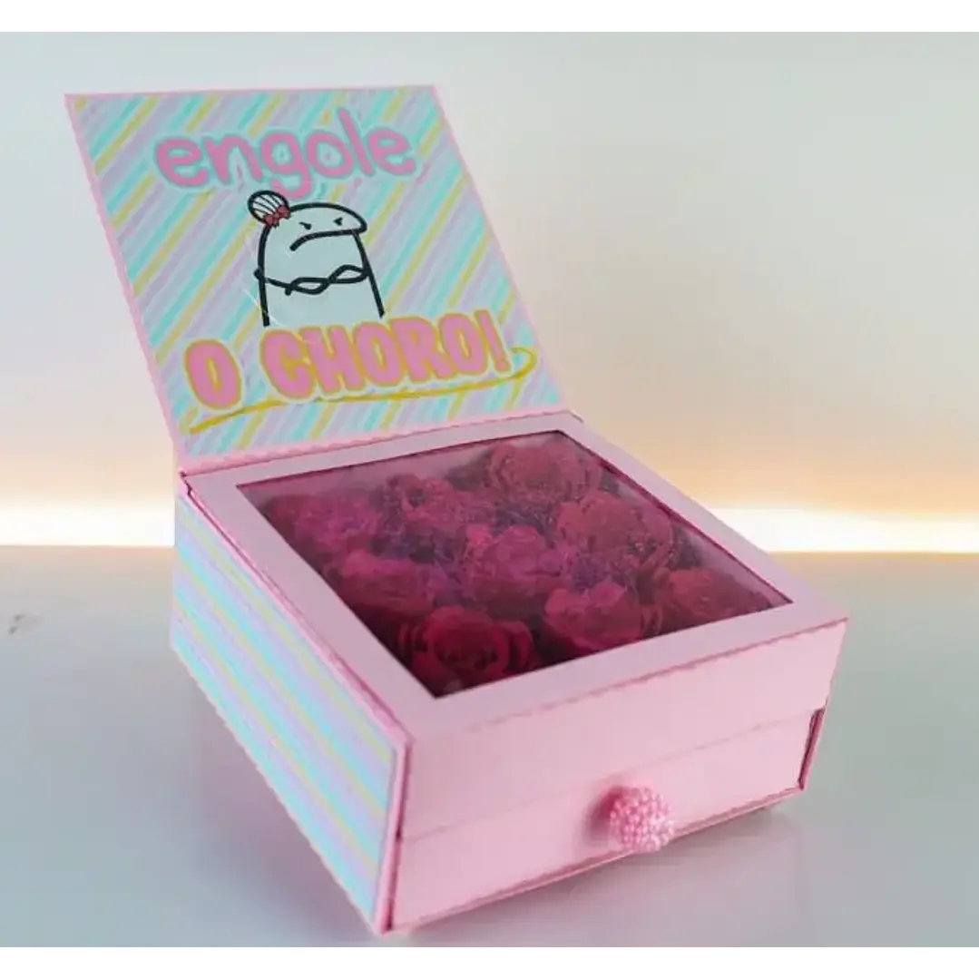 Arquivo de Corte Caixa Rosas Gaveta (Leia a Descrição) 1