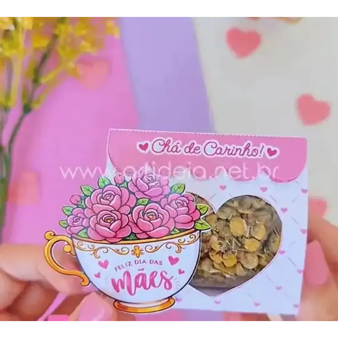 Arquivo de Corte Card Chá Dia das Mães (Leia a Descrição) 1