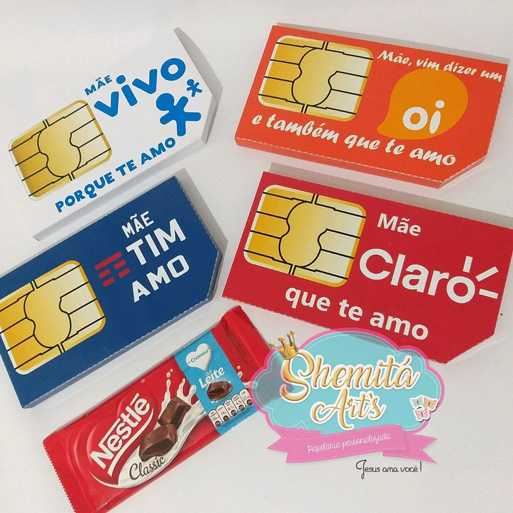 Arquivo de Corte Caixa Chip Dia das Mães (Leia a Descrição) 1