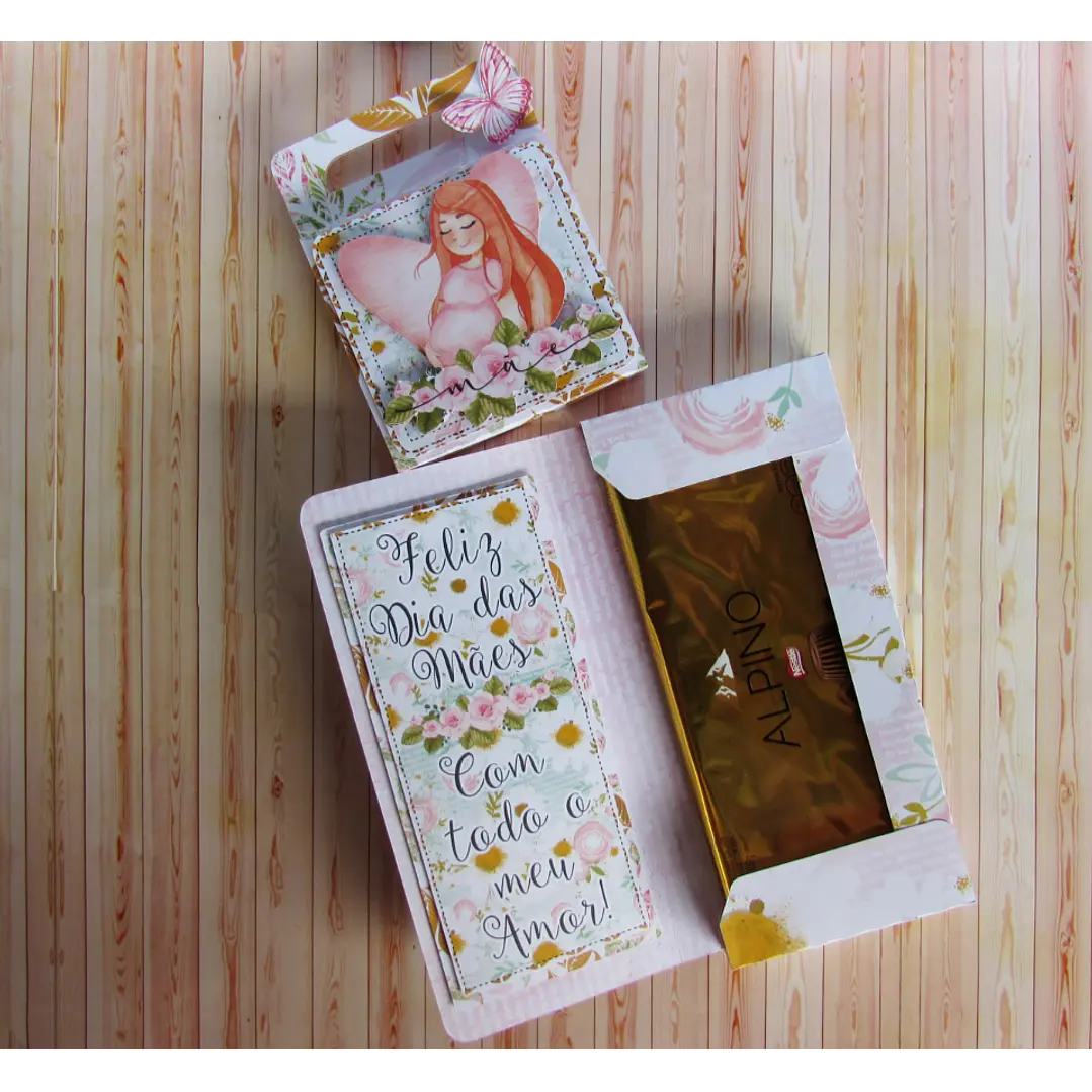 Arquivo de Corte Card Barra de Chocolate Dia das Mães (Leia a Descrição) 1