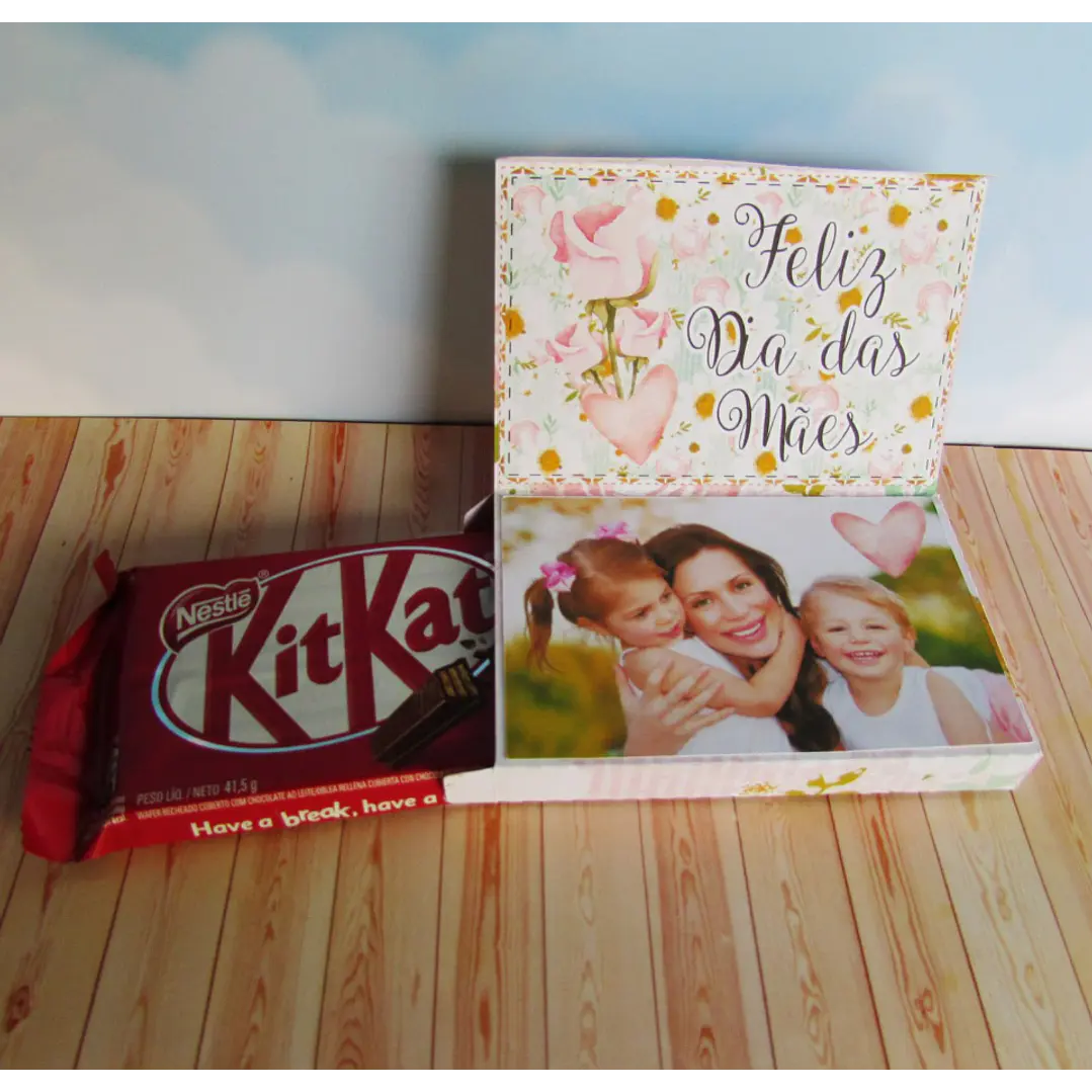Arquivo de Corte Caixa Kit Kat Dia das Mães (Leia a Descrição) 1