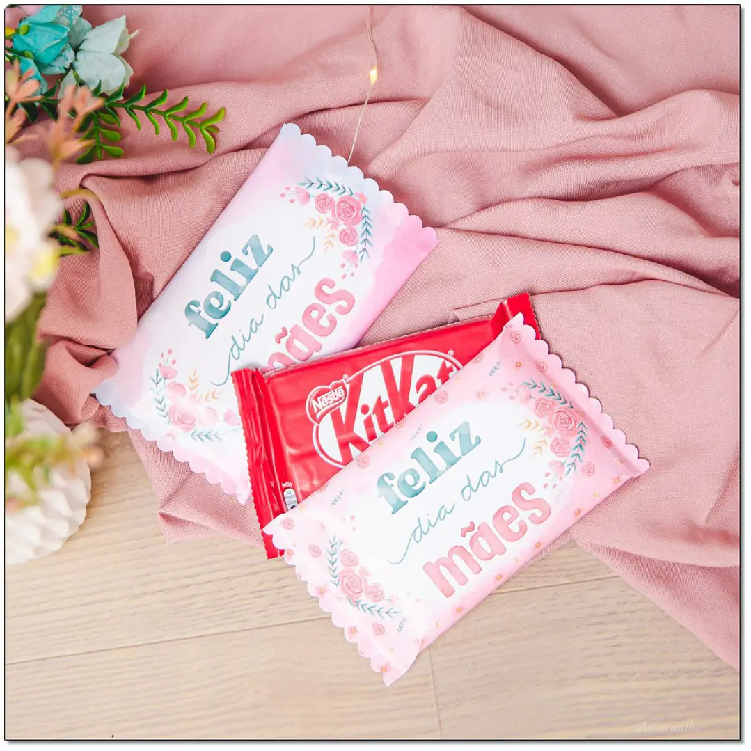 Arquivo de Corte Embalagem Kit Kat Dia das Mães (Leia a Descrição) 1