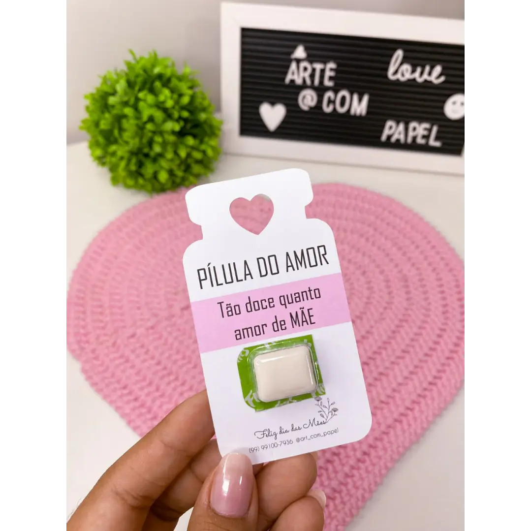 Arquivo de Corte Card Pilula do Amor Dia das Mães (Leia a Descrição) 1