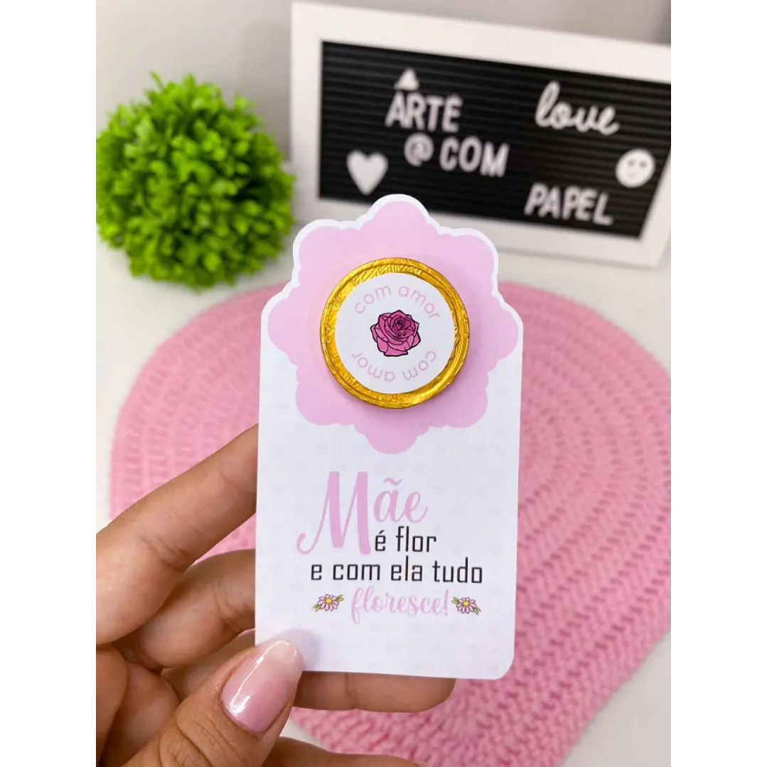 Arquivo de Corte Card Moeda Flor (Leia a Descrição) 1