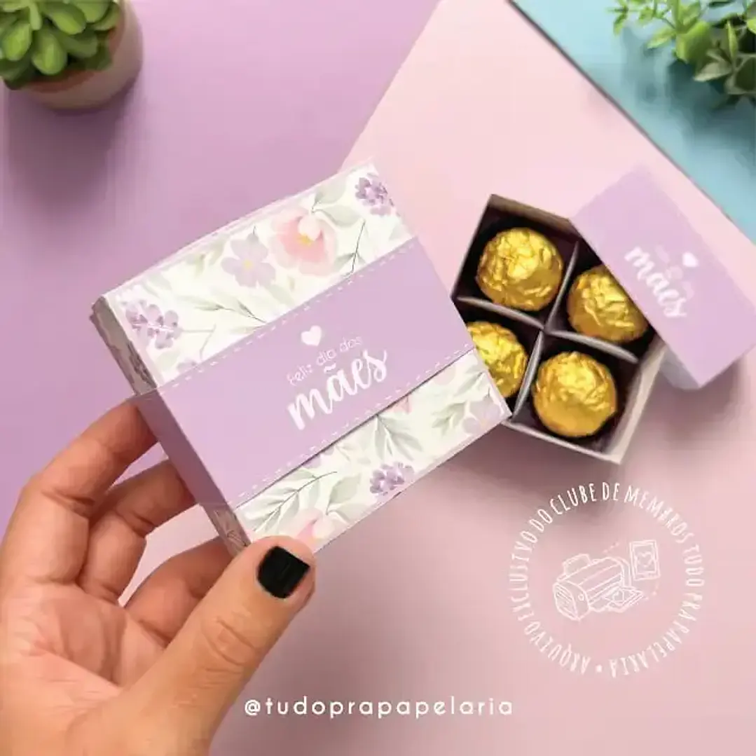 Arquivo de Corte Caixa Doces Dia das Mães (Leia a Descrição) 1