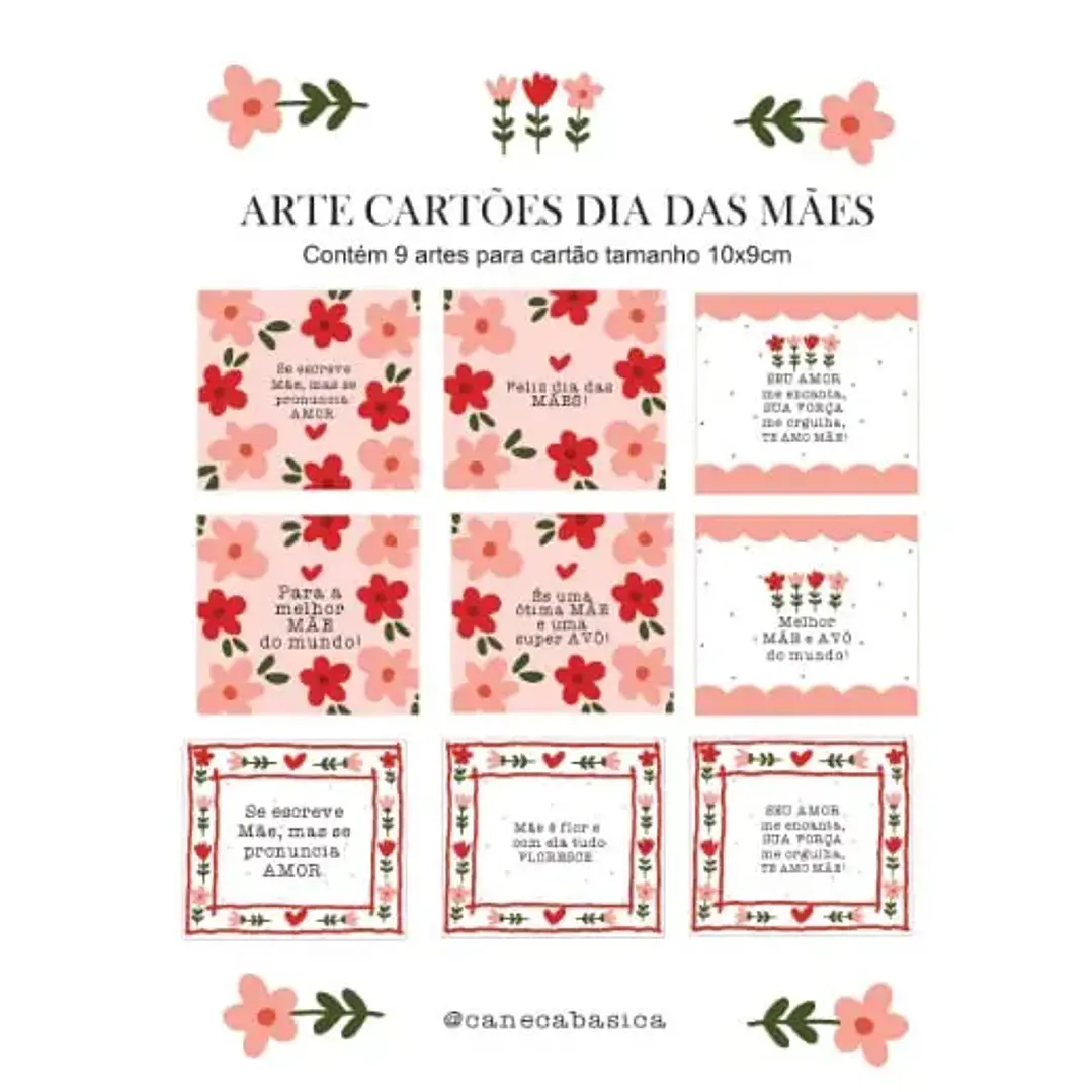 Arquivo de Corte Cartões Dia das Mães (Leia a Descrição) 1
