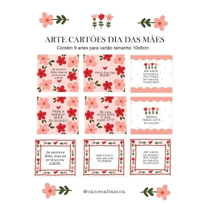 Arquivo de Corte Cartões Dia das Mães (Leia a Descrição) 1