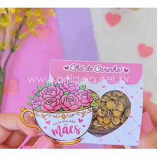 Arquivo de Corte Envelope  Chá  de Carinho Dia das Mães (Leia a Descrição)